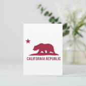 Republik Kalifornien - Basic - Red Postkarte (Stehend Vorderseite)