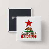 Republik Kalifornien Button (Vorne & Hinten)