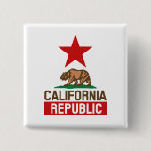 Republik Kalifornien Button (Vorderseite)