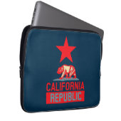 Republik Kalifornien im Retro-Pop-Stil Laptopschutzhülle (Vorne Rechts)