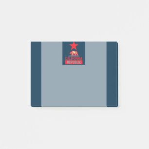 Republik Kalifornien im Stil der urbanen Hoffnung Post-it Klebezettel