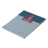 Republik Kalifornien in stilvollem Rot und Blau Notizblock (Rotiert)