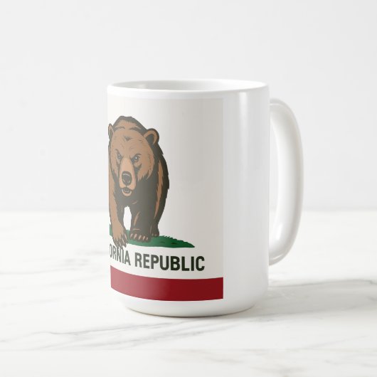 Republik Kalifornien Kaffeetasse (VorderseiteRechts)