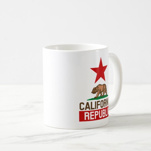 Republik Kalifornien Kaffeetasse (VorderseiteRechts)