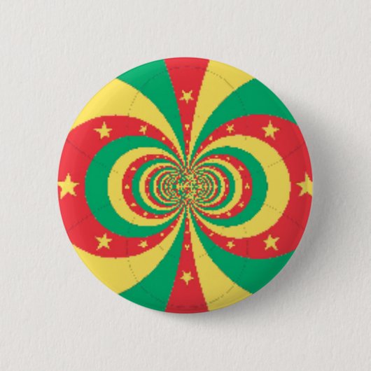 Republik Kamerun fünfzackiger Stern Button (Vorderseite)