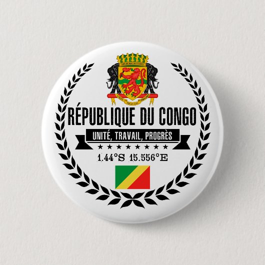 Republik Kongo Button (Vorderseite)