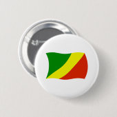 Republik Kongo Flagge Button (Vorne & Hinten)