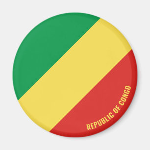 Republik Kongo Flagge Charmant Patriotisch Magnet
