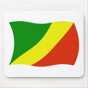 Republik Kongo Flagge Mauspad