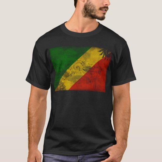 Republik Kongo-Flagge T-Shirt (Vorderseite)