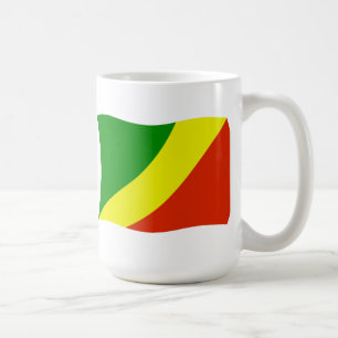 Republik Kongo Flagge Tasse