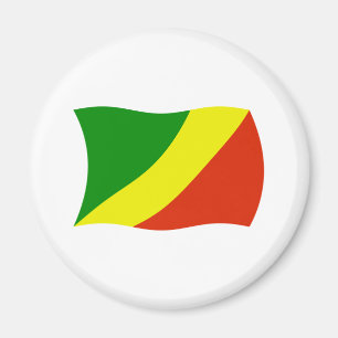 Republik Kongo Flaggenmagnet Magnet