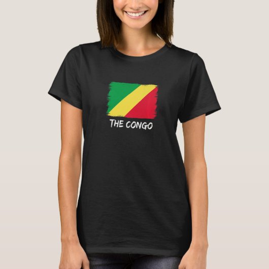 Republik Kongo - Flaggenstaat Kongo 3 T-Shirt (Vorderseite)