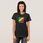Republik Kongo - Flaggenstaat Kongo 3 T-Shirt (Vorne ganz)