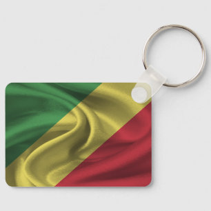 Republik Kongo Flaggschlüsselanhänger Schlüsselanhänger