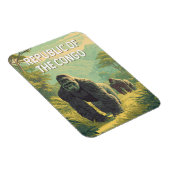 Republik Kongo Illustration Reise Kunst Magnet (Rechte Seite)