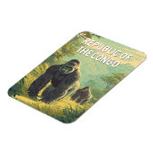 Republik Kongo Illustration Reise Kunst Magnet (Linke Seite)