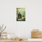 Republik Kongo Illustration Reise Kunst Poster (Küche)