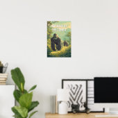 Republik Kongo Illustration Reise Kunst Poster (Heimbüro)