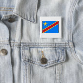 Republik Kongos-Flagge Button (Beispiel)