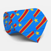 Republik Kongos-Flagge Krawatte (Gerollt)