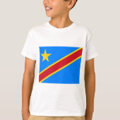 Republik Kongos-Weltflagge T-Shirt (Vorderseite)
