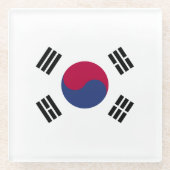 Republik Korea Glasuntersetzer (Vorderseite)