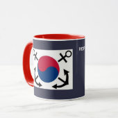 Republik Korea Navy Tasse 한 국 군 해 머 컵 그 공 화국 (Vorderseite Links)