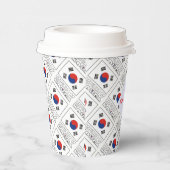 Republik Korea - Personalisierte koreanische Flagg Pappbecher (Rechts)