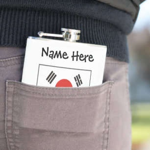 Republik Korea S Südkoreanische Flagge Personalisi Flachmann