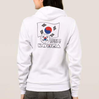 Republik Korea (Südkorea) - Fußballball und Flagge Hoodie
