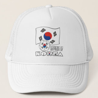 Republik Korea (Südkorea) - Fußballball und Flagge Truckerkappe
