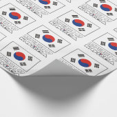Republik Korea - Südkoreanische Flagge gefixt Geschenkpapier (Ecke)