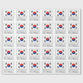 Republik Korea - Südkoreanische Flagge gefixt Geschenkpapier (Flach)