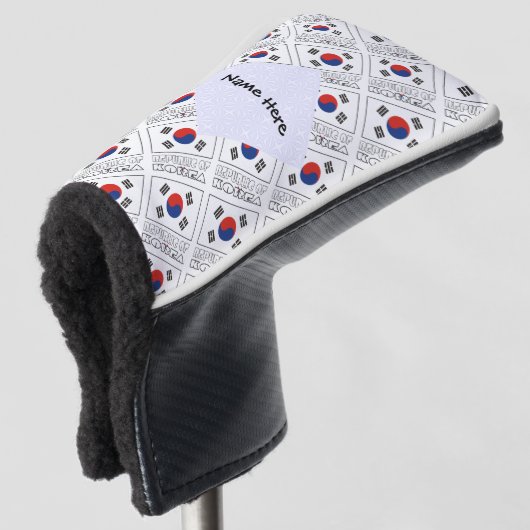 Republik Korea - Südkoreanische Flagge - geteert Golf Headcover (3/4 Vorderseite)