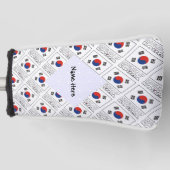 Republik Korea - Südkoreanische Flagge - geteert Golf Headcover (Vorderseite)