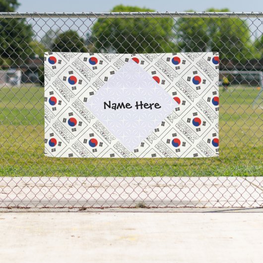 Republik Korea - Südkoreanische Flagge - personali Banner (Insitu)