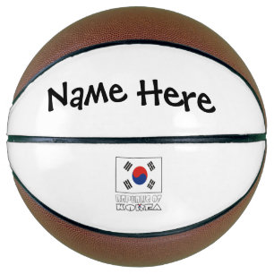 Republik Korea Südkoreanische Flagge Personalisier Basketball