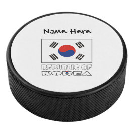 Republik Korea Südkoreanische Flagge Personalisier Eishockey Puck