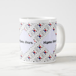 Republik Korea Südkoreanische Flagge Personalisier Jumbo-Tasse