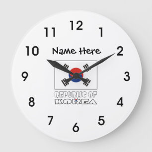 Republik Korea und Große Wanduhr