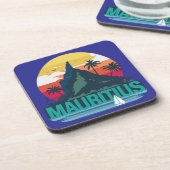 Republik Mauritius Getränkeuntersetzer (Linke Seite)