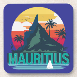 Republik Mauritius Getränkeuntersetzer