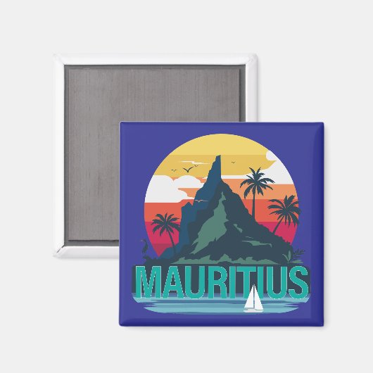 Republik Mauritius Magnet (Vorderseite/Rückseite)