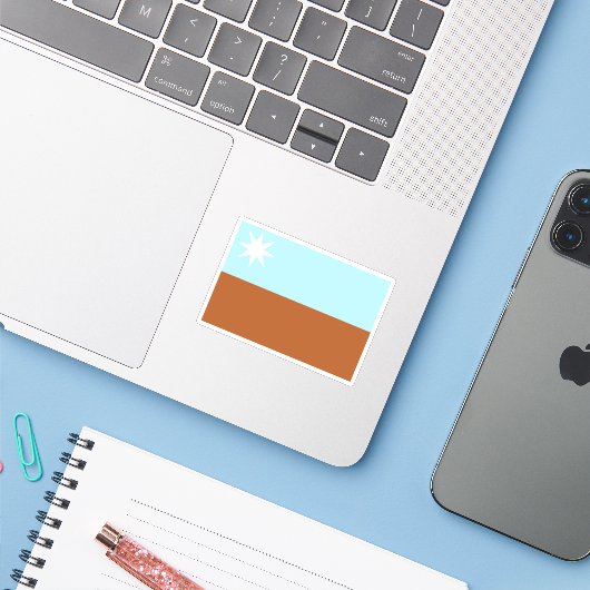 Republik Murrawarri Aufkleber (Laptop mit iPhone)