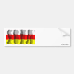 Republik NordOssetien-c$alania Flagge Autoaufkleber