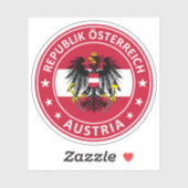 Republik Österreich Aufkleber (Blatt)