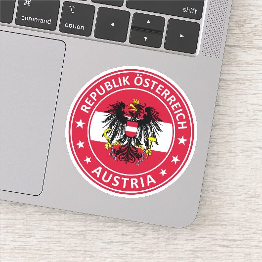 Republik Österreich Aufkleber (Detail)