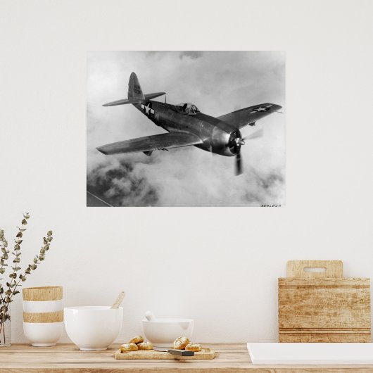 Republik P-47 Thunderbolzen Poster (Küche)