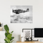 Republik P-47 Thunderbolzen Poster (Heimbüro)